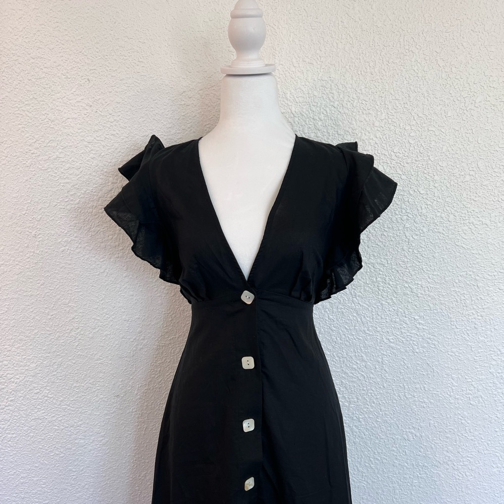 Charlie Holiday Cover Up Ruffled Midi Dress